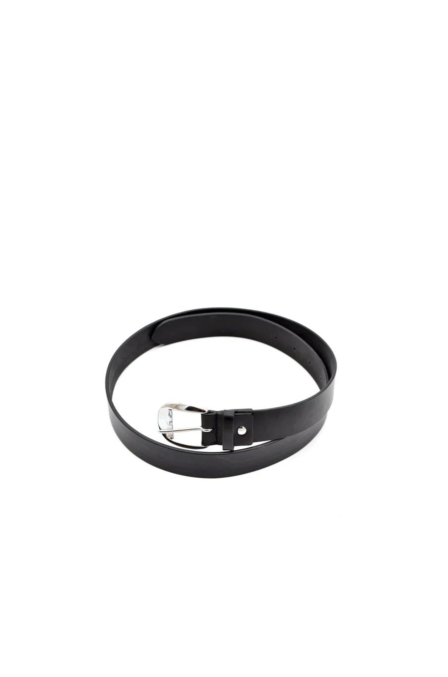 Hand Crafted Black Leather Belt